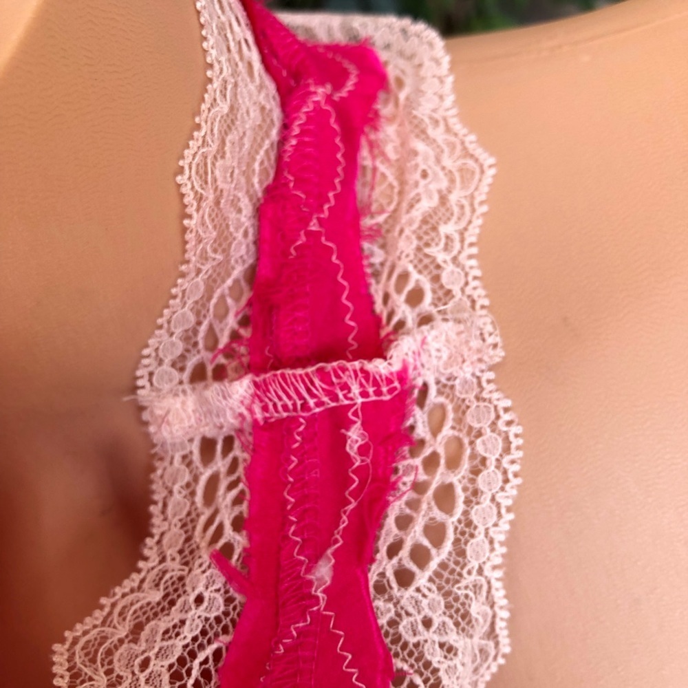 Victoria Secret pink satin teddie - Picture 5 of 6